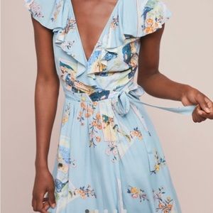 Anthropologie Rosalia wrap dress size 8